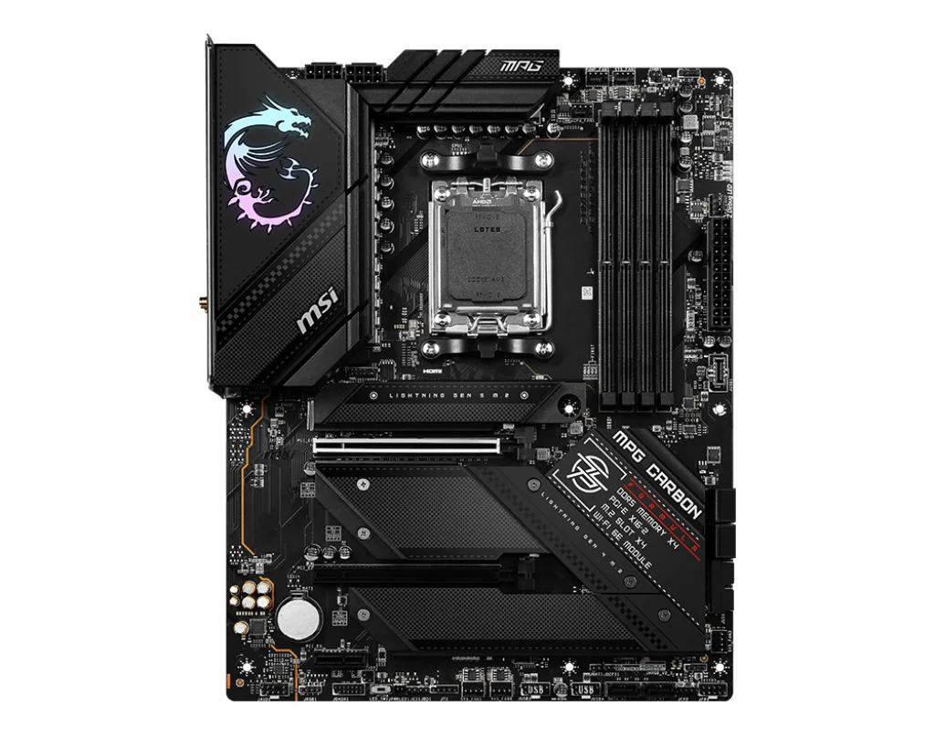 MSI MPG B650 CARBON WIFI AM5 4x DDR5 4x M.2 ATX Anakart