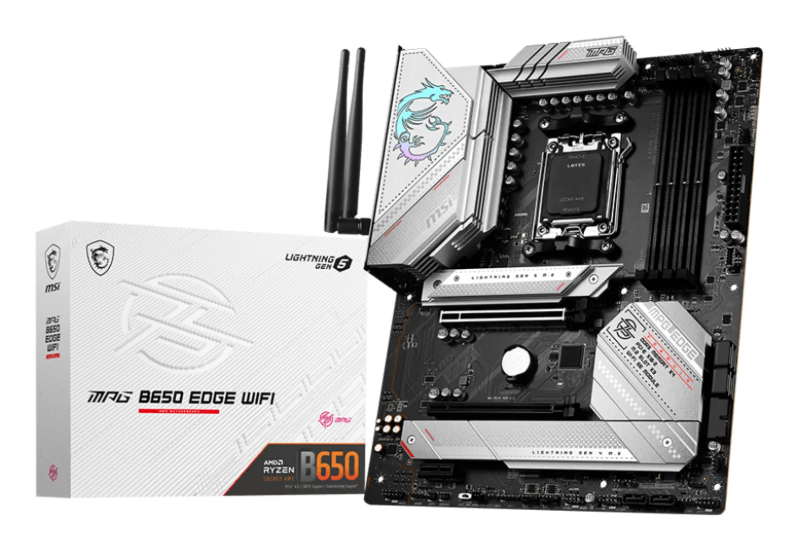 MSI MPG B650 EDGE WIFI AM5 4x DDR5 3x M.2 ATX Anakart
