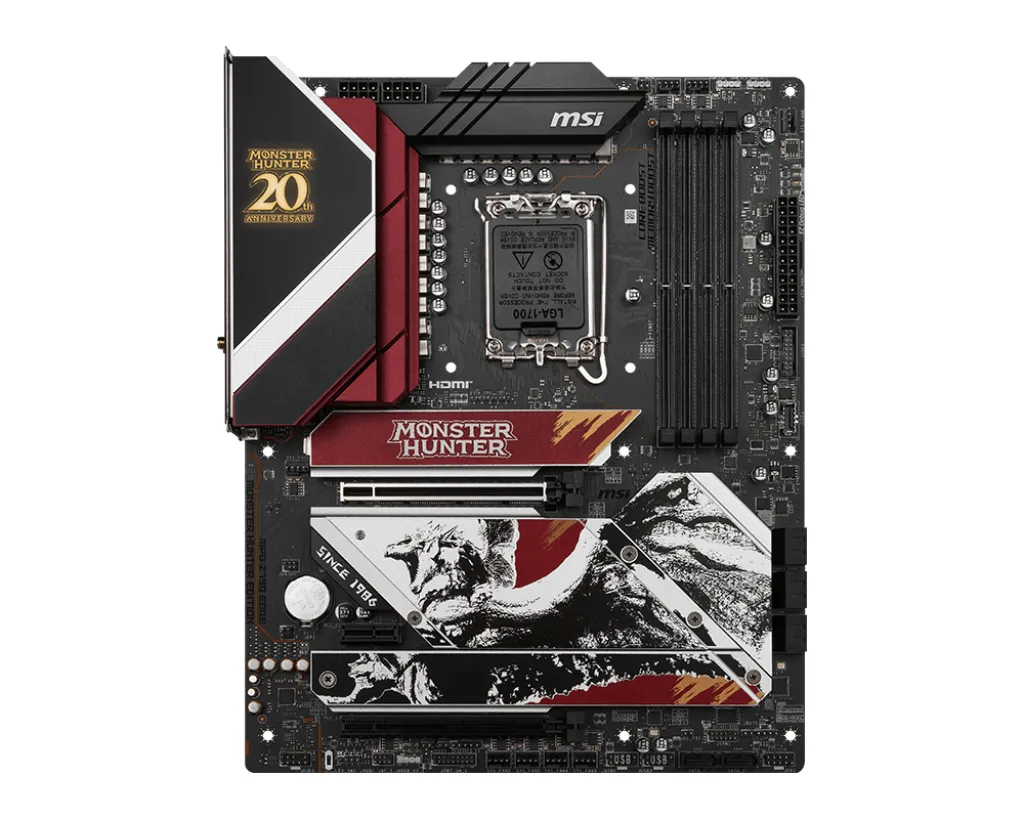 MSI MPG Z790 EDGE MONSTER HUNTER EDITION LGA1700 4x DDR5 5x M.2 ATX Anakart