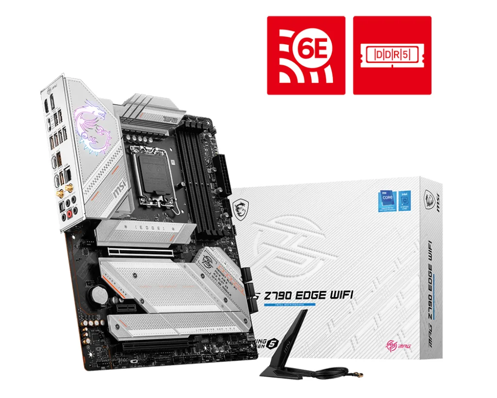 MSI MPG Z790 EDGE WIFI LGA1700 4x DDR5 5x M.2 ATX Anakart