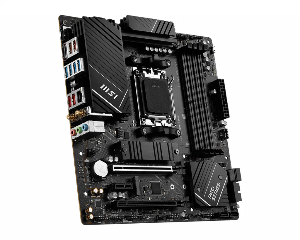 MSI PRO B650M-A WIFI 7D77-001R AM5 4x DDR5 2x M.2 Micro-ATX Anakart Thumbnail 2
