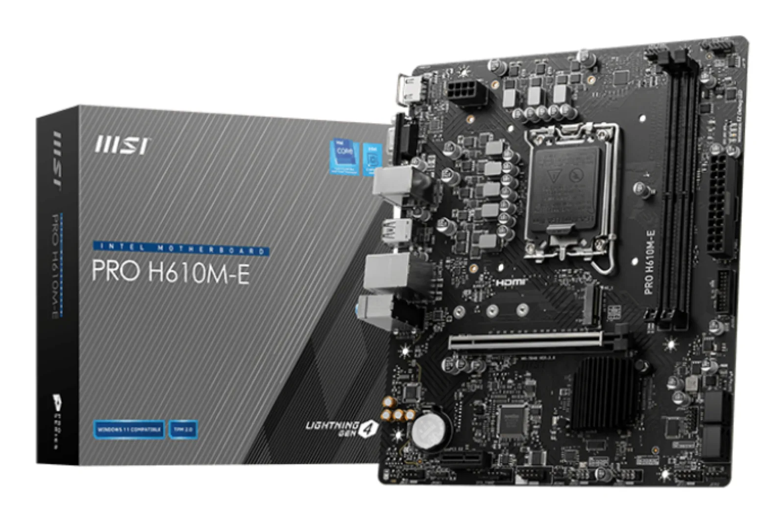 MSI PRO H610M-E LGA1700 4x DDR5 1x M.2 Micro-ATX Anakart