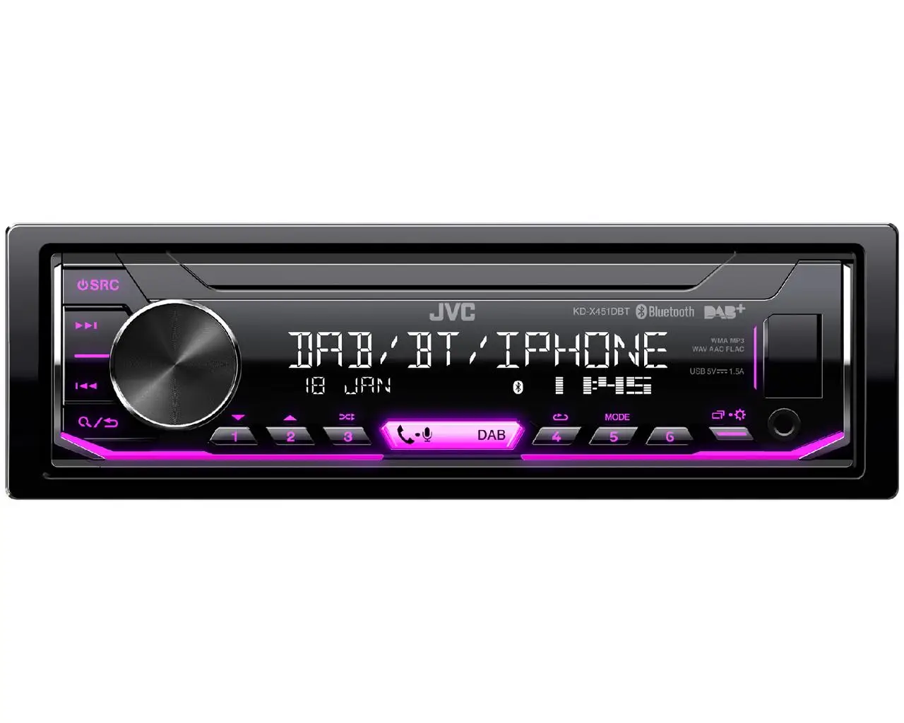 JVC KD-PX451DBT 350 W Araç Medya Alıcıları
