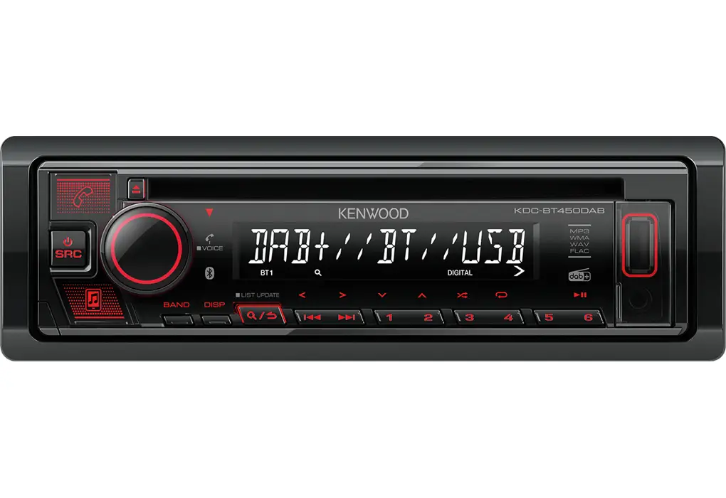 Kenwood KDC-BT450DAB 50 W Araç Medya Alıcıları
