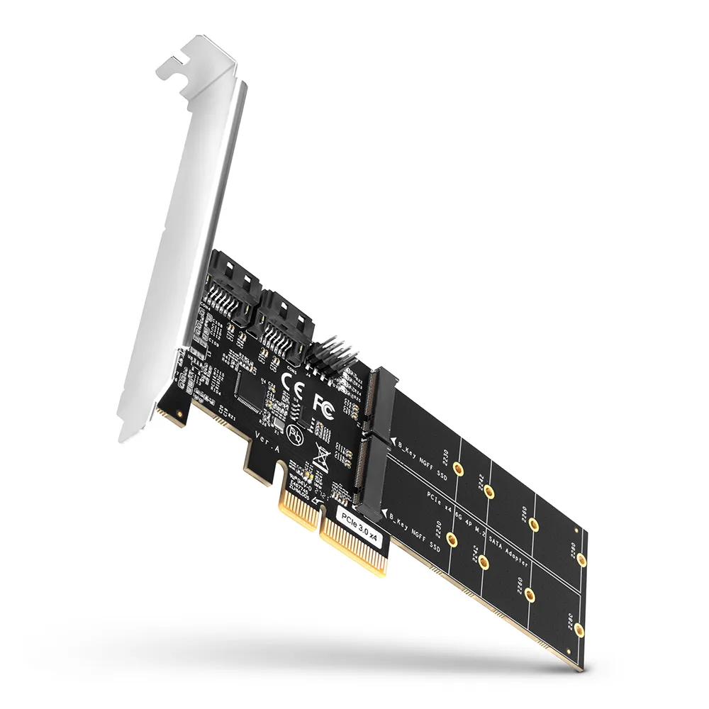 Axagon PCES-SA4M2 PCIe Controller 2x internal SATA 6G port+ M.2 B-key Arayüz Kartları/Adaptörleri
