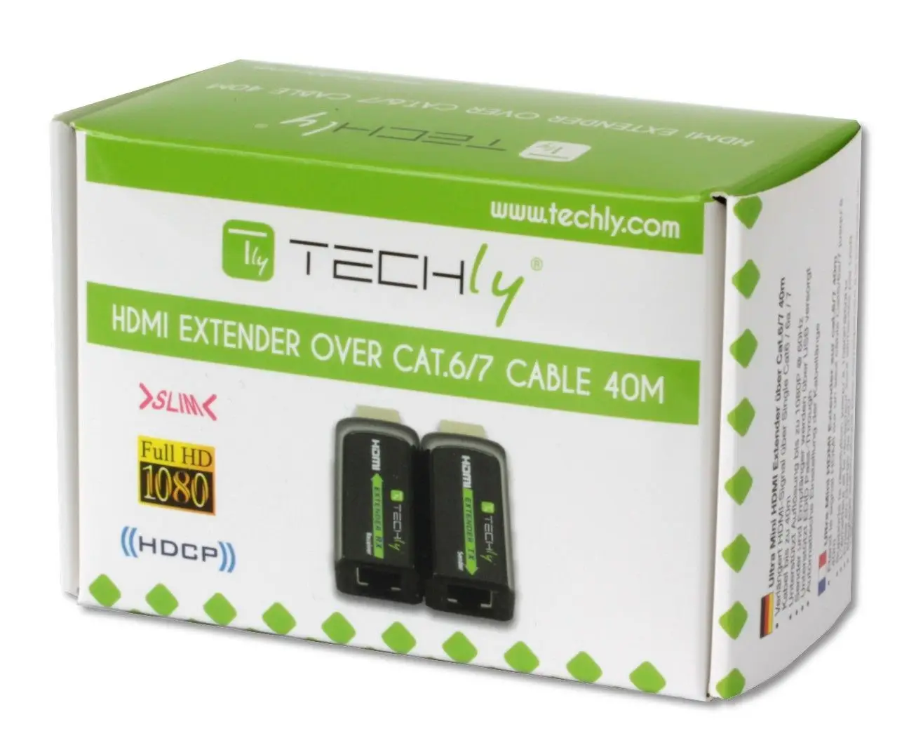 Techly IDATA-EXT-E70S AV verici ve alıcı AV Uzatıcı Thumbnail 1