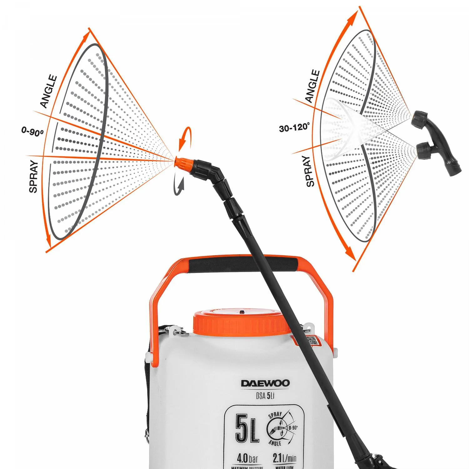 Daewoo GARDEN SPRAYER BATTERY 16V 5L/DSA 5LI DSA5LI Thumbnail 6