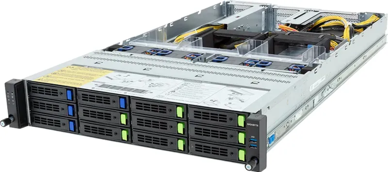 GIGABYTE R283-ZF0-AAL1 - rev 3.x 6NR283ZF0DR000ACL1 Barebone Sunucu