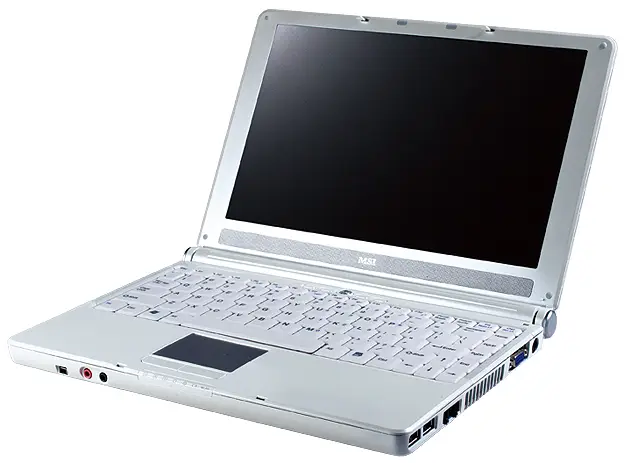 MSI NOTEBOOK BAREBONE 12.1" SILVER 1006-002S Laptop & Notebook