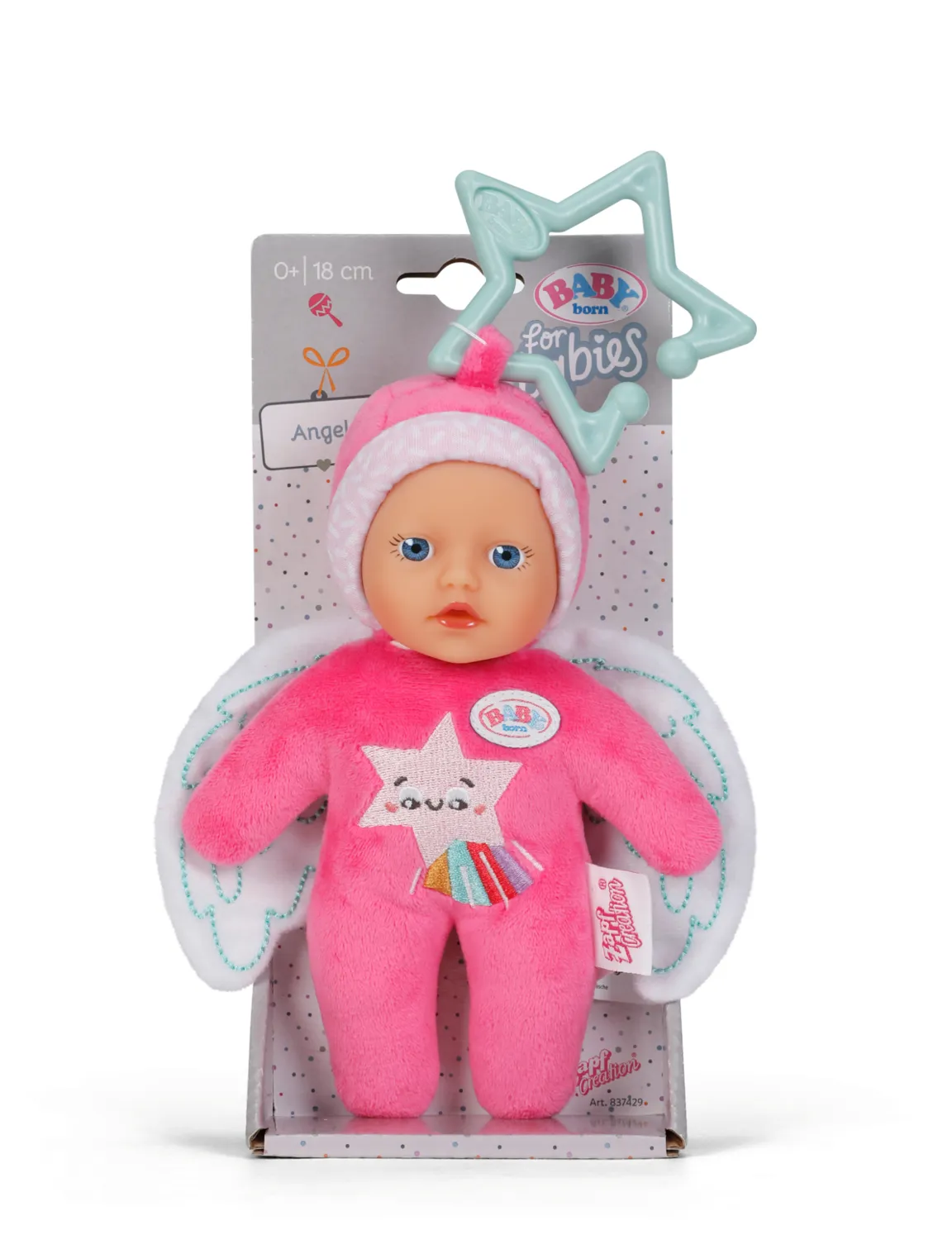 Zapf BABY born for babies Angel 3 ass. 18cm 837429 Thumbnail 6