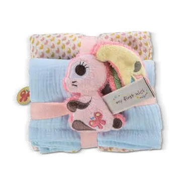 NICI Gift set with 2 muslin cloths 48047 Bebek Hediye Setleri