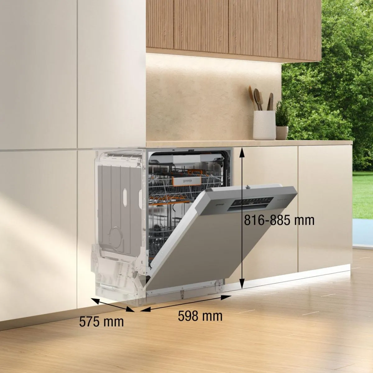 Gorenje ULTRA16BIWIFIX 20015392 16 Kişilik Ankastre Bulaşık Makinesi Thumbnail 2