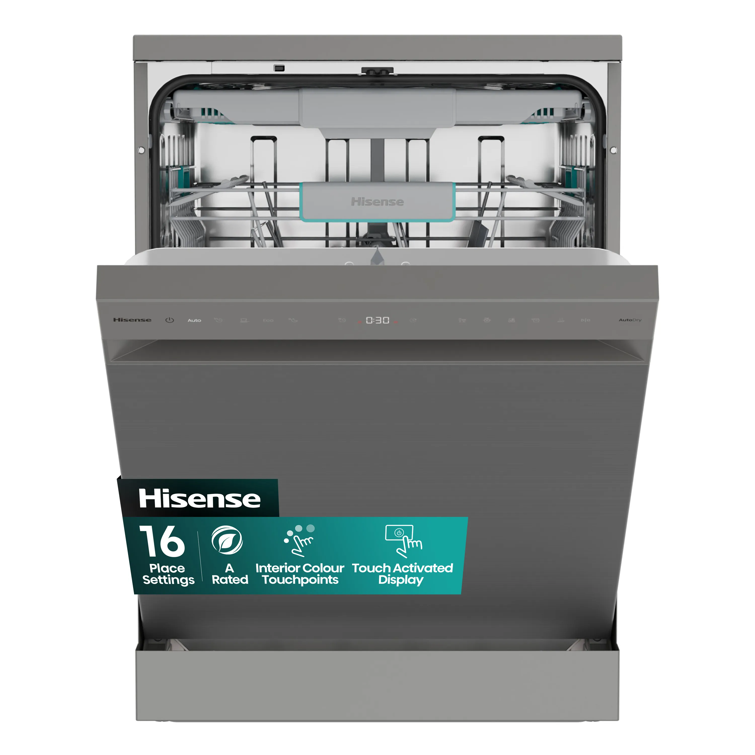 Hisense HS663A90XUK 16 Kişilik 8 Programlı Bulaşık Makinesi