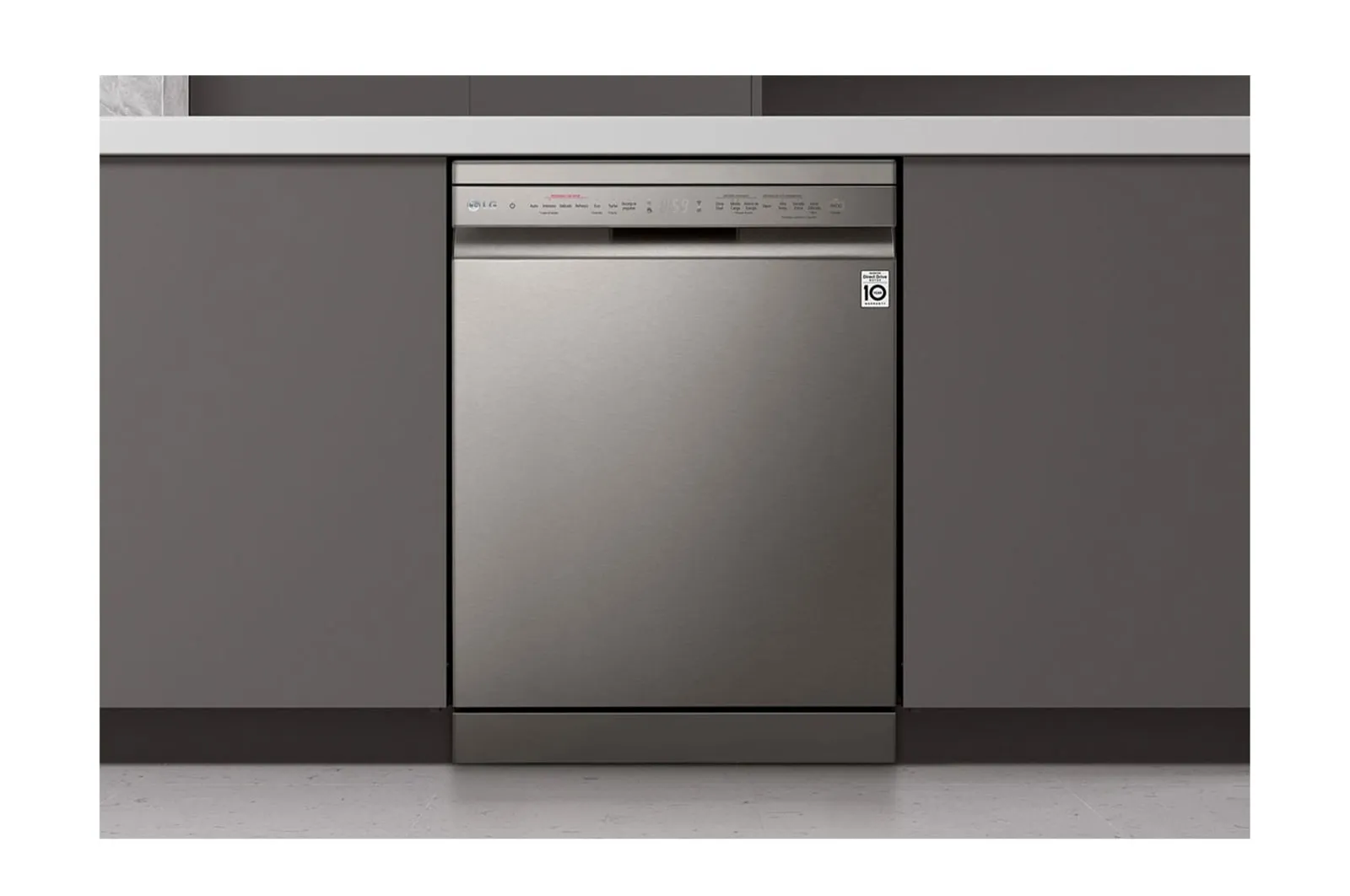 LG DFC435FP uadWash™ Bulaşık Makinesi | Ayarlanabilir Raflı | Yapay Zeka Temizlik Teknolojili DFC435FP.APZPLTK 14 Kişilik 10 Programlı