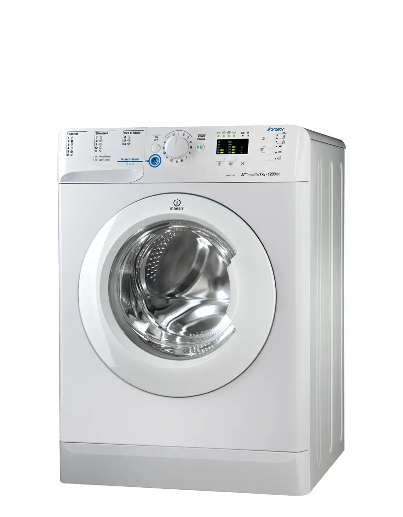 Indesit XWA 71283X W EU 7 kg 1200 Devir Çamaşır Makinesi Çamaşır Makineleri