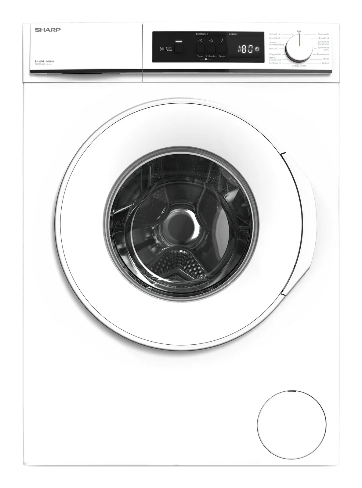 Sharp ES-NFA814WWNA-DE 10819315 8 kg 1400 Devir Çamaşır Makinesi Çamaşır Makineleri