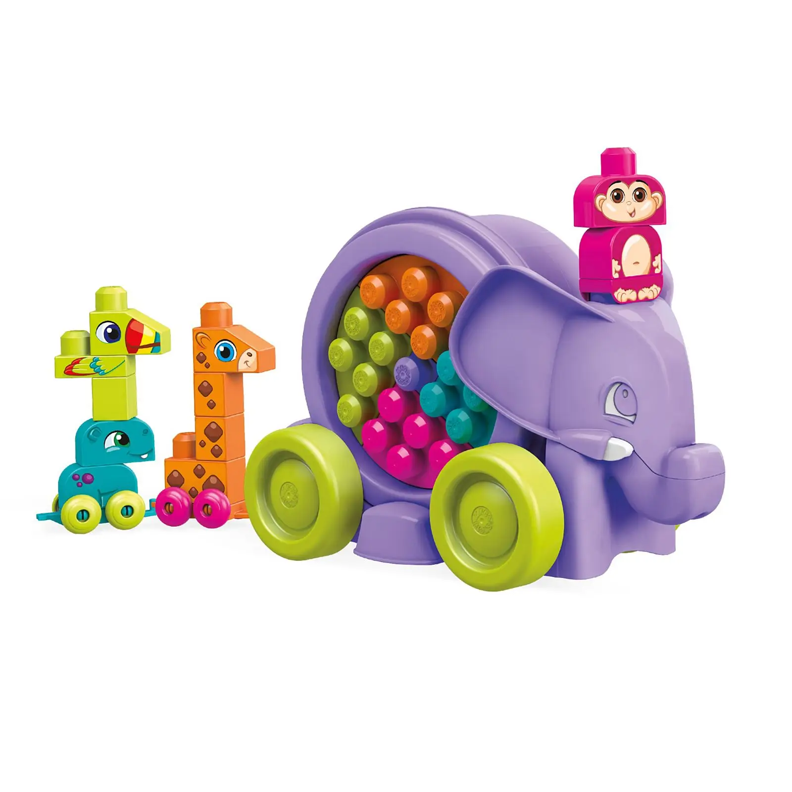 MEGA Building Basics Elephant Parade FFY14 Çekmeli Oyuncak