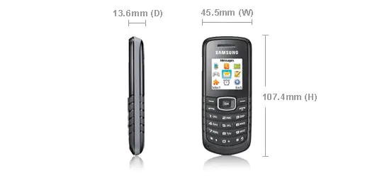 Samsung E1080i GT-E1080ZKI Thumbnail 5