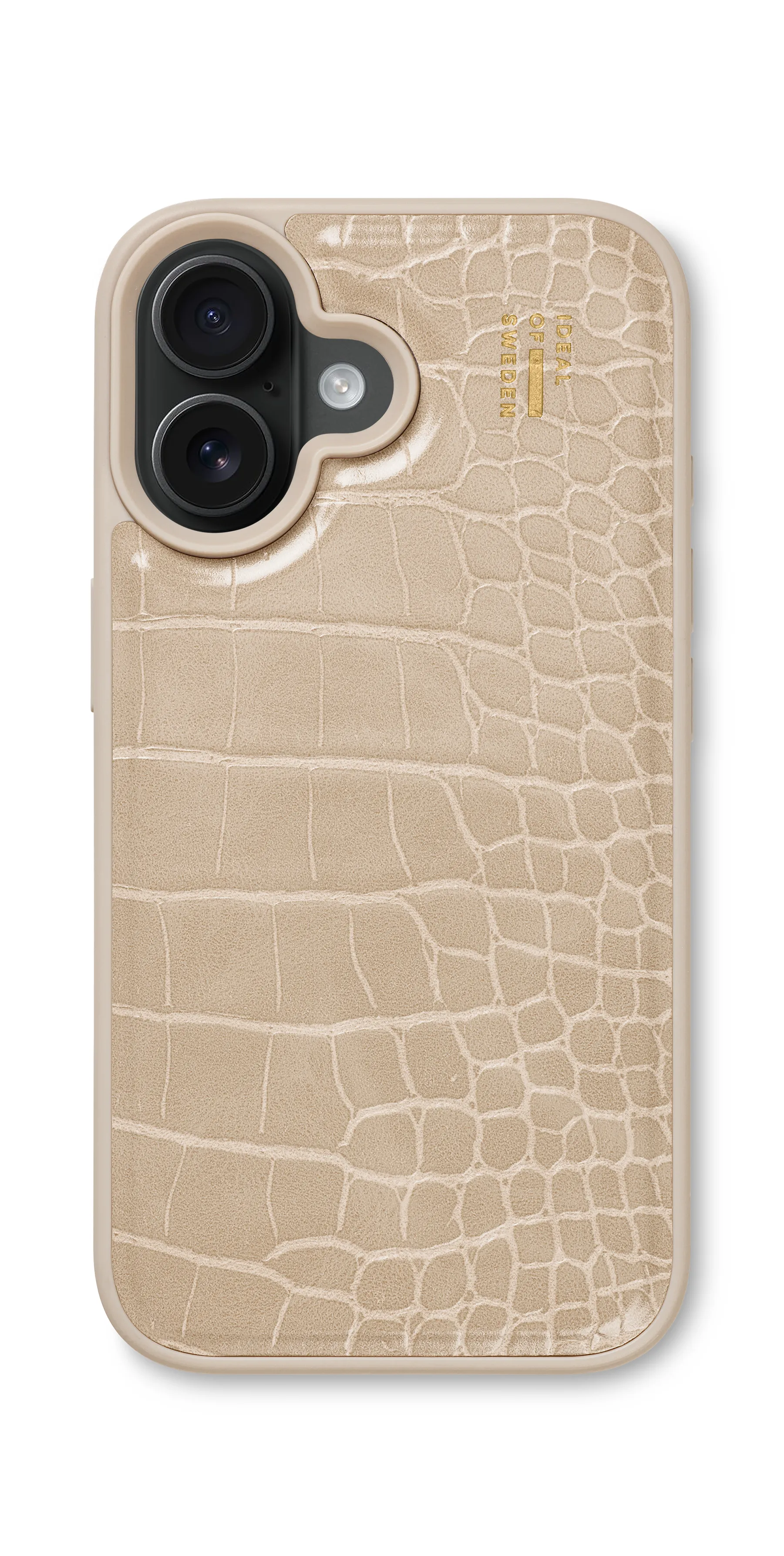 iDeal of Sweden Vegan Leather Case iPhone 17 Warm Beige Croco IDVLC-I2561-456 Cep Telefonu Kılıfları