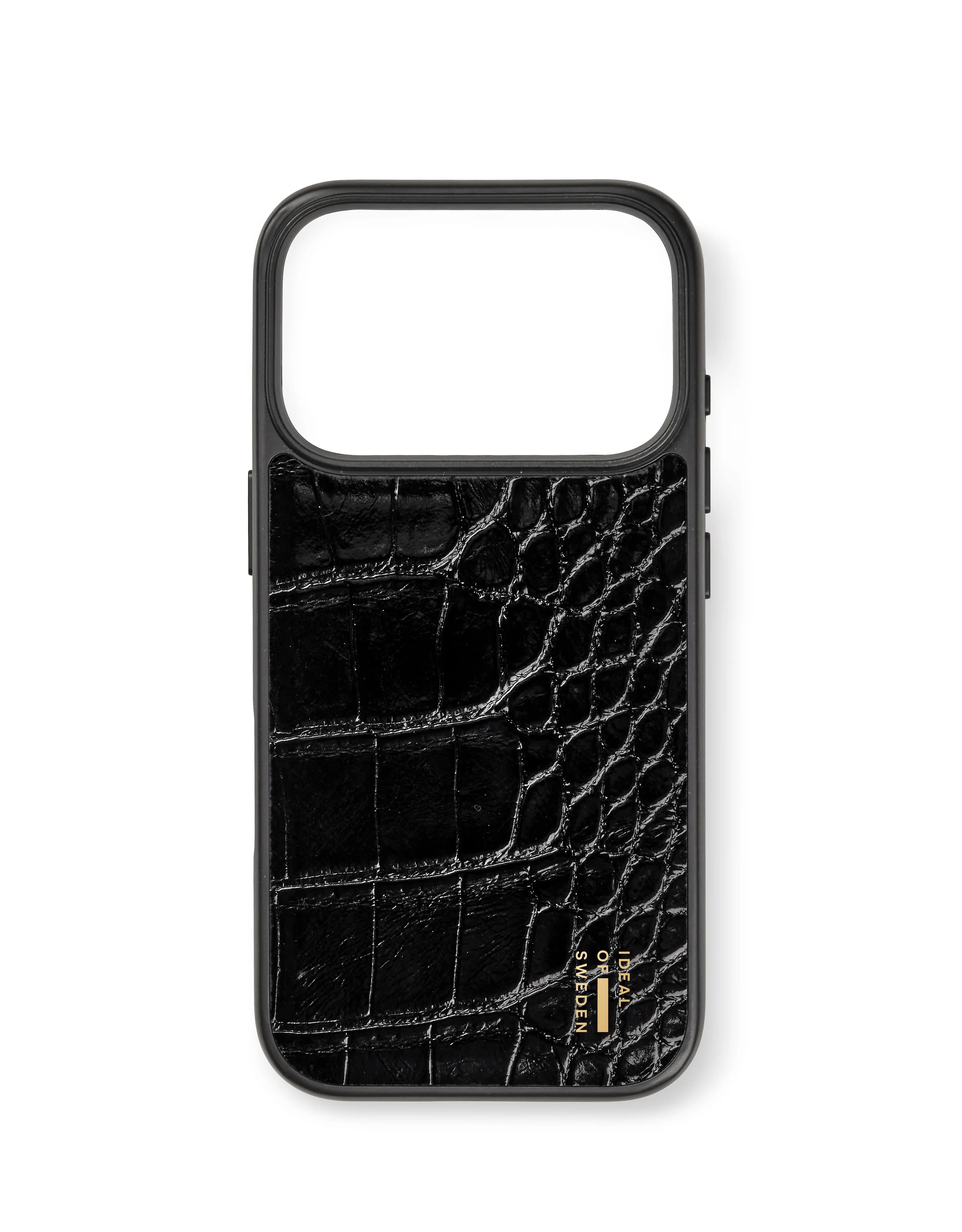 iDeal of Sweden Vegan Leather Case iPhone 17 Pro Black Croco IDVLC-I2561P-334 Cep Telefonu Kılıfları
