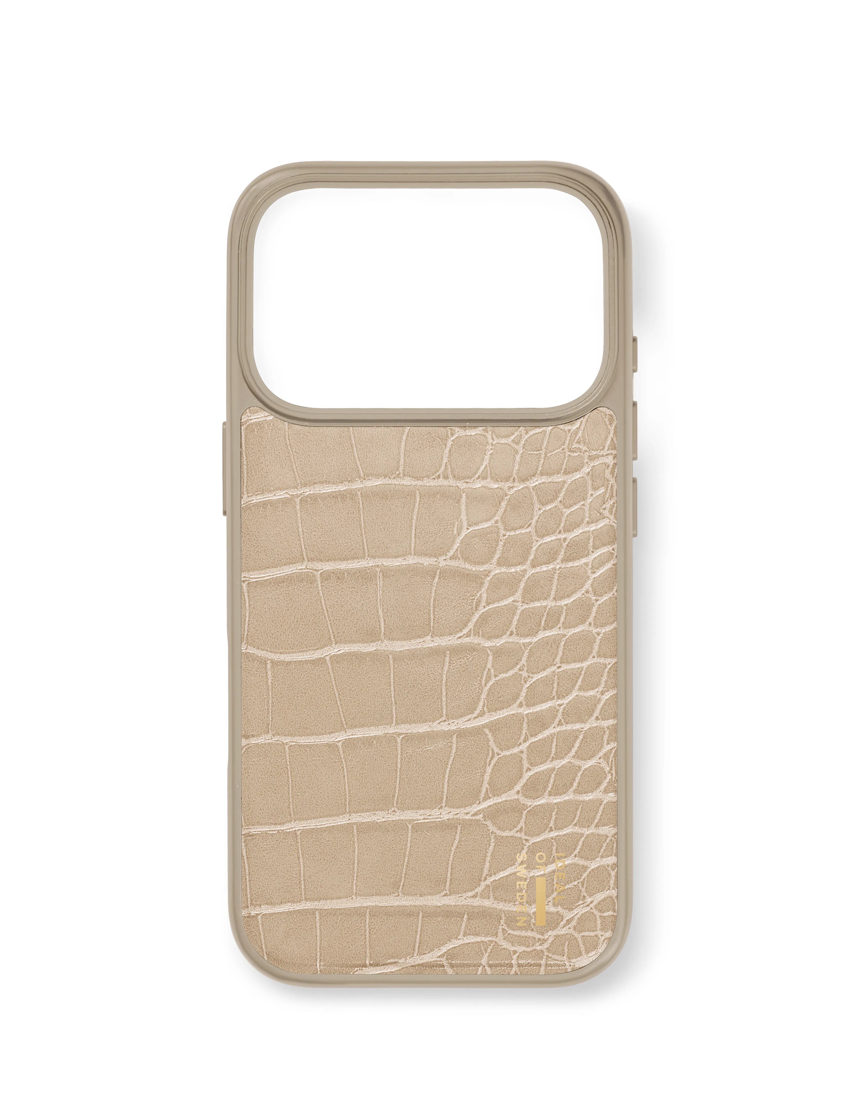 iDeal of Sweden Vegan Leather Case iPhone 17 Pro Warm Beige Croco IDVLC-I2561P-456 Cep Telefonu Kılıfları