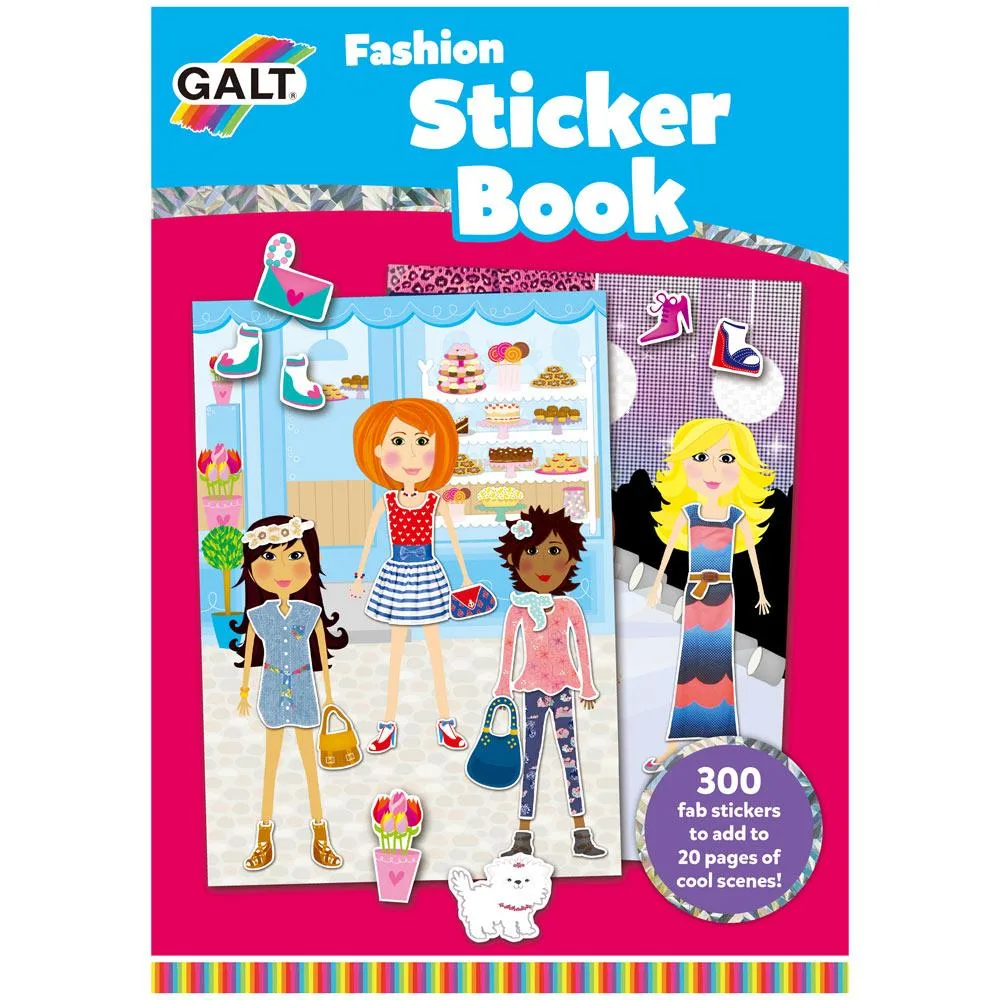 Galt Toys Fashion Sticker Book 1004027 Çıkartmalar ve Çıkartma Kitapları