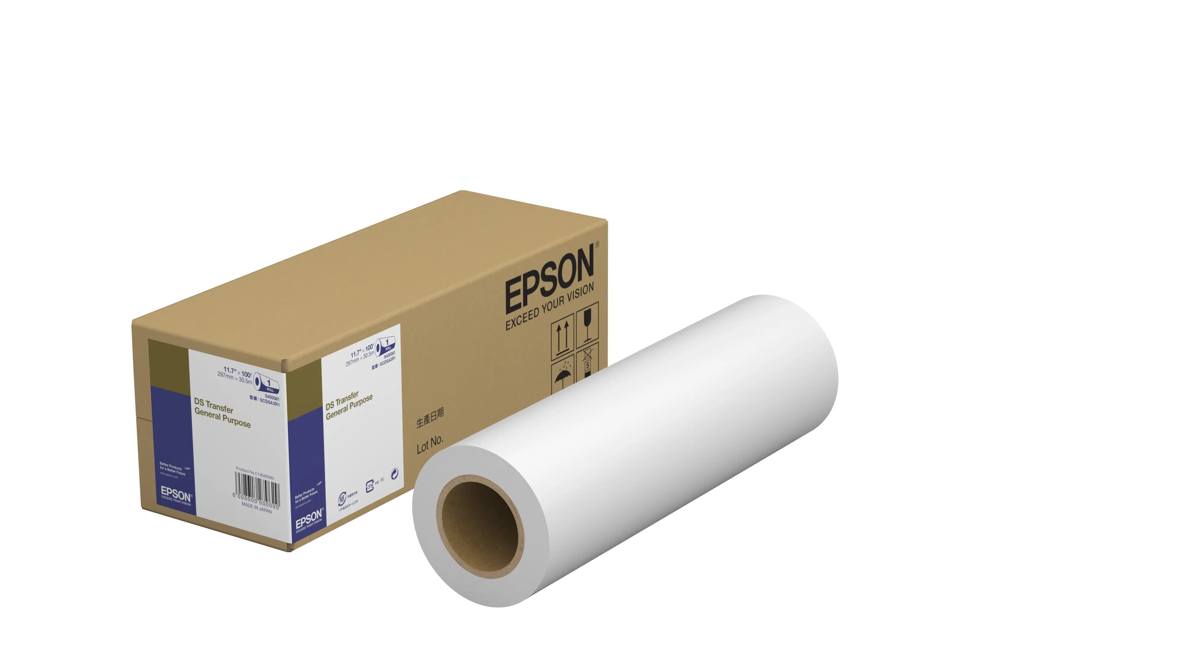 Epson DS Transfer Genel Amaçlı 297 mm x 30,5 m C13S400081 Çizici Kağıtları