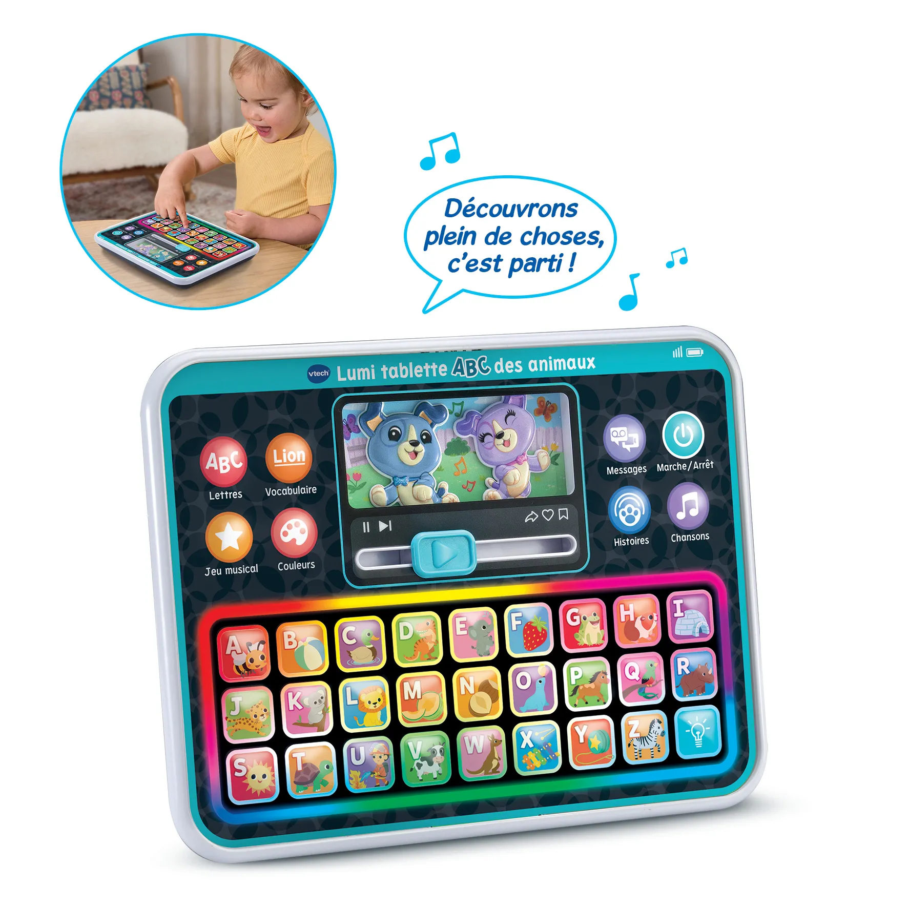 VTech Baby Lumi Tablette Abc Animaux 80-622905 Çocuk Aletleri
