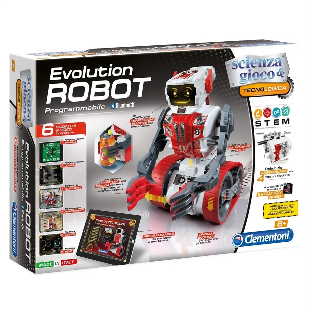 Clementoni Scienza e Gioco. Evolution Robot. (13197) 8005125131976 Çocuk Bilim Kitleri Ve Oyuncakları