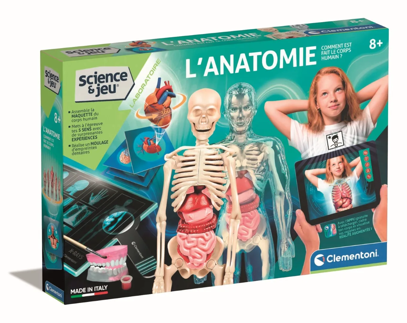 Clementoni Science & Jeu Laboratoire - L'anatomie 52661 Çocuklar için Bilim Oyuncakları