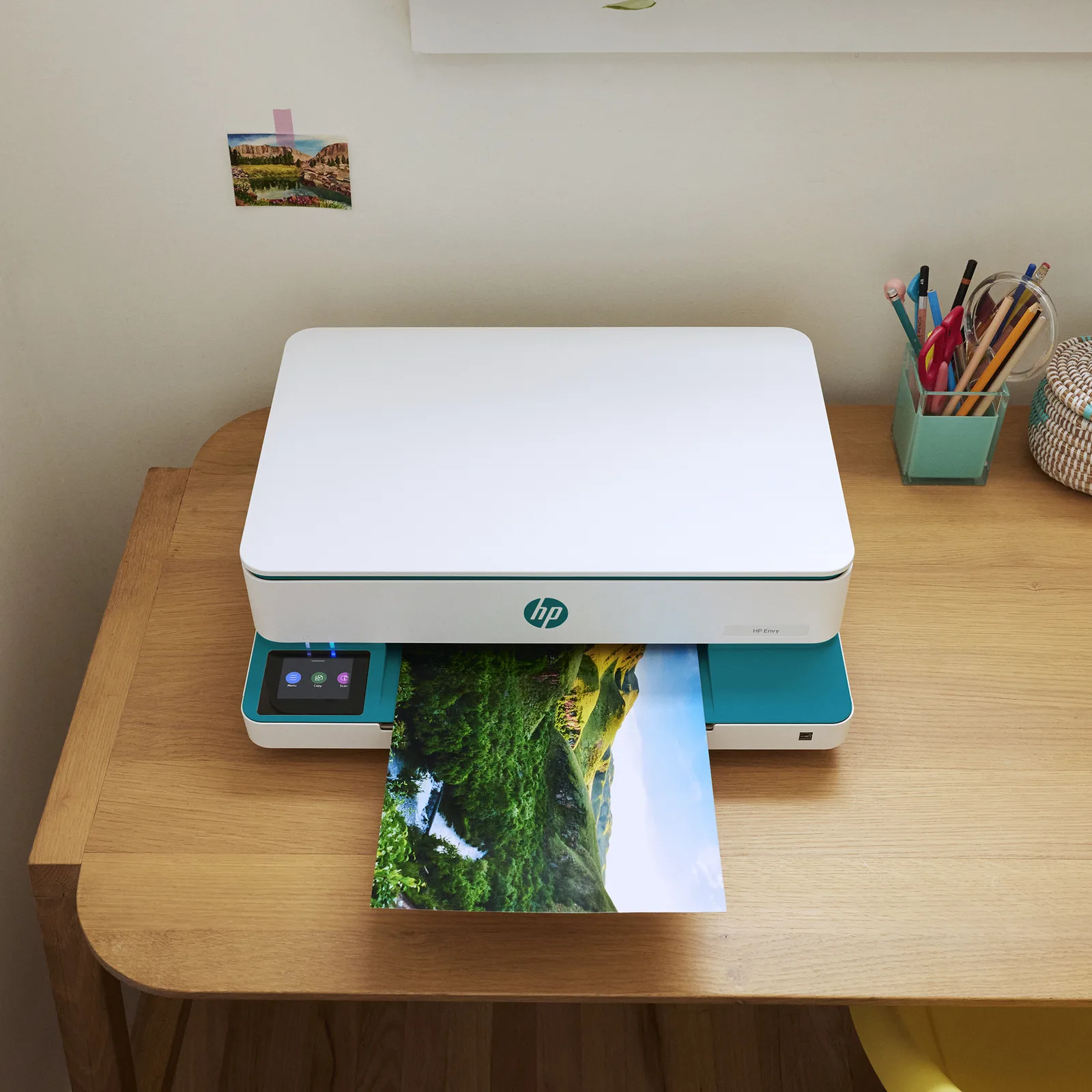 HP Envy 6122e Instant Ink Fotoğraf baskısı 714L9B Mürekkep Püskürtmeli Renkli Wi-Fi Çok Fonksiyonlu Yazıcı Thumbnail 14