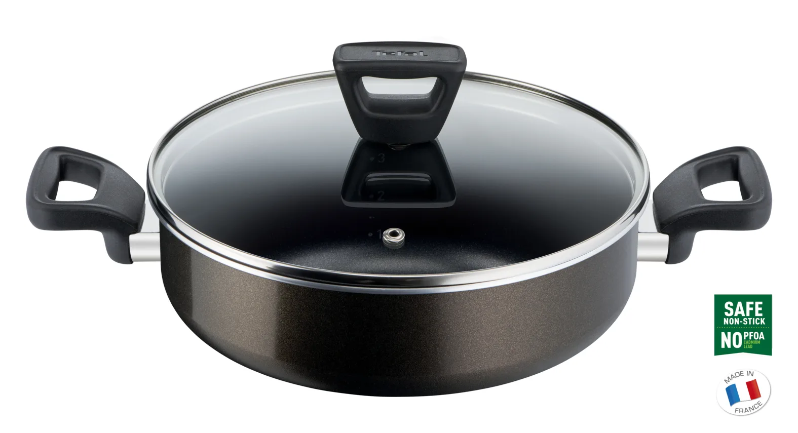 Tefal C38471 Titanyum 2X XL Kısa Tencere 26 cm 2100121927 Çoklu Tencere Setleri