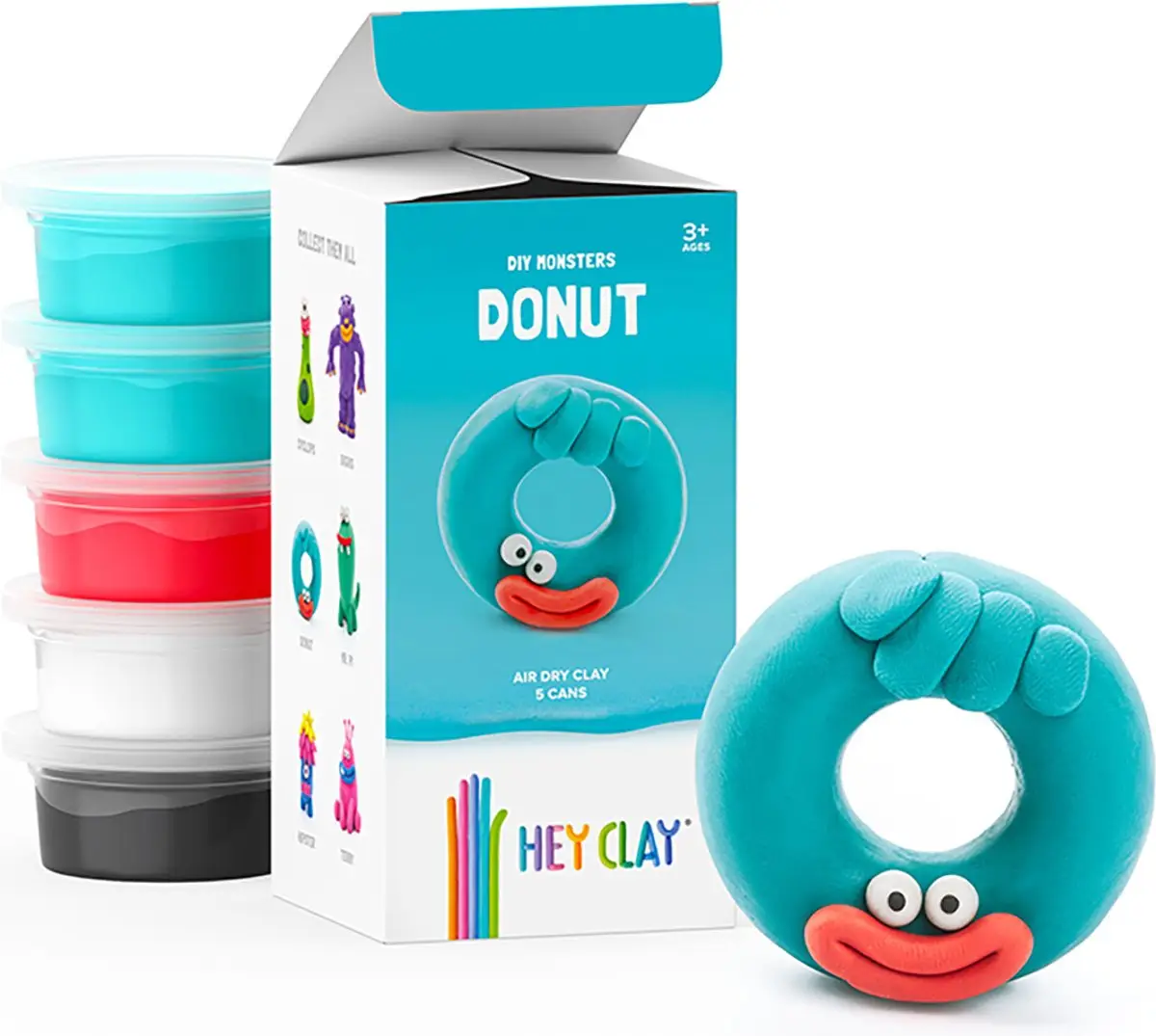 HEY CLAY Donut Monsters HC50152 Çömlekçilik Ve Modelleme Ürünleri