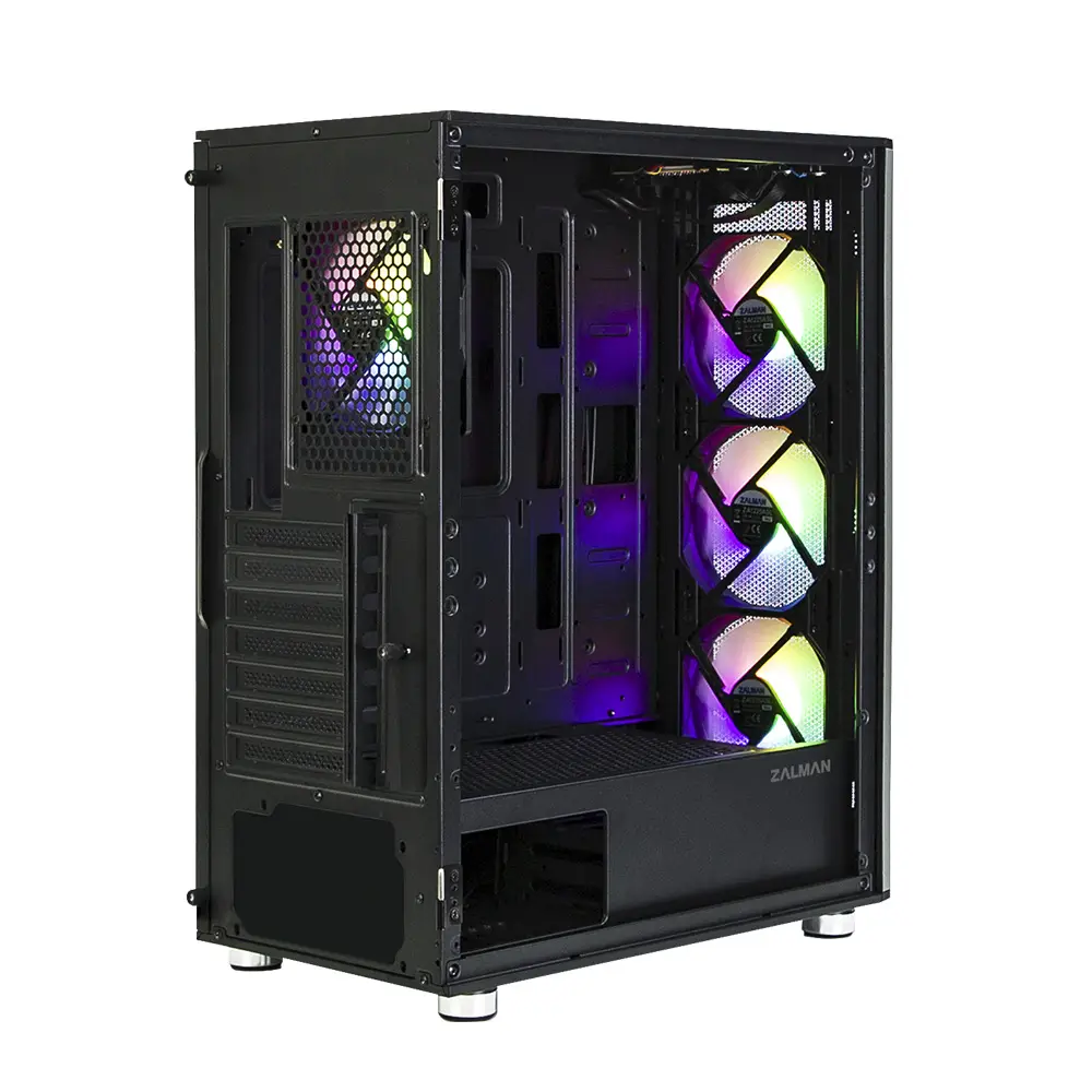 Zalman I3 Neo ATX Mid Tower PC Case Mesh front for efficient cooling Pre-installed fan 3 Thumbnail 6