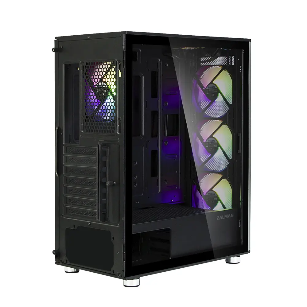 Zalman I3 Neo ATX Mid Tower PC Case Mesh front for efficient cooling Pre-installed fan 3 Thumbnail 7