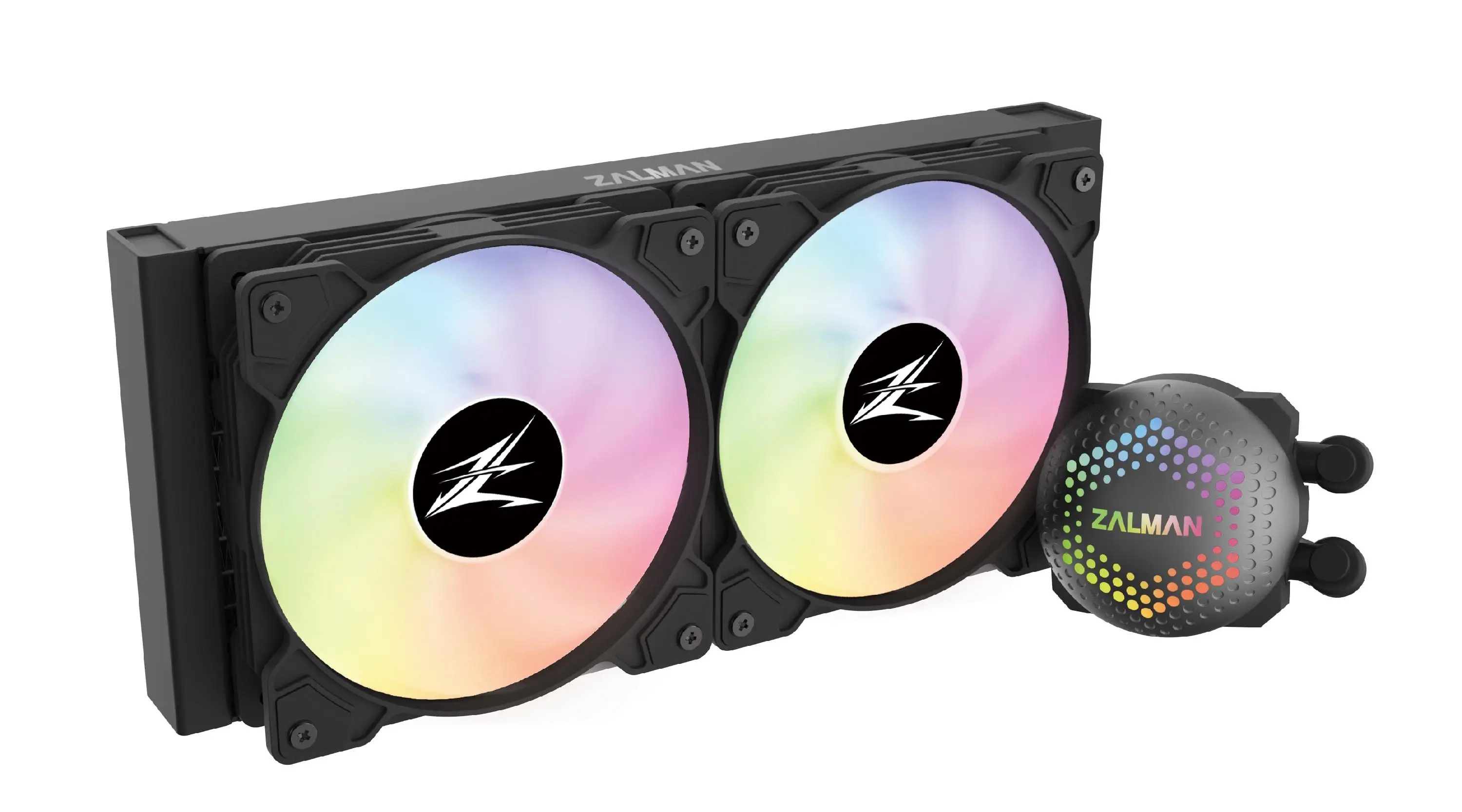 Zalman ALPHA24 Black CPU Liquid Cooler 280mm Radiator 2 x 140 mm Fan ARGB pump Dual Computer Cooling Systems