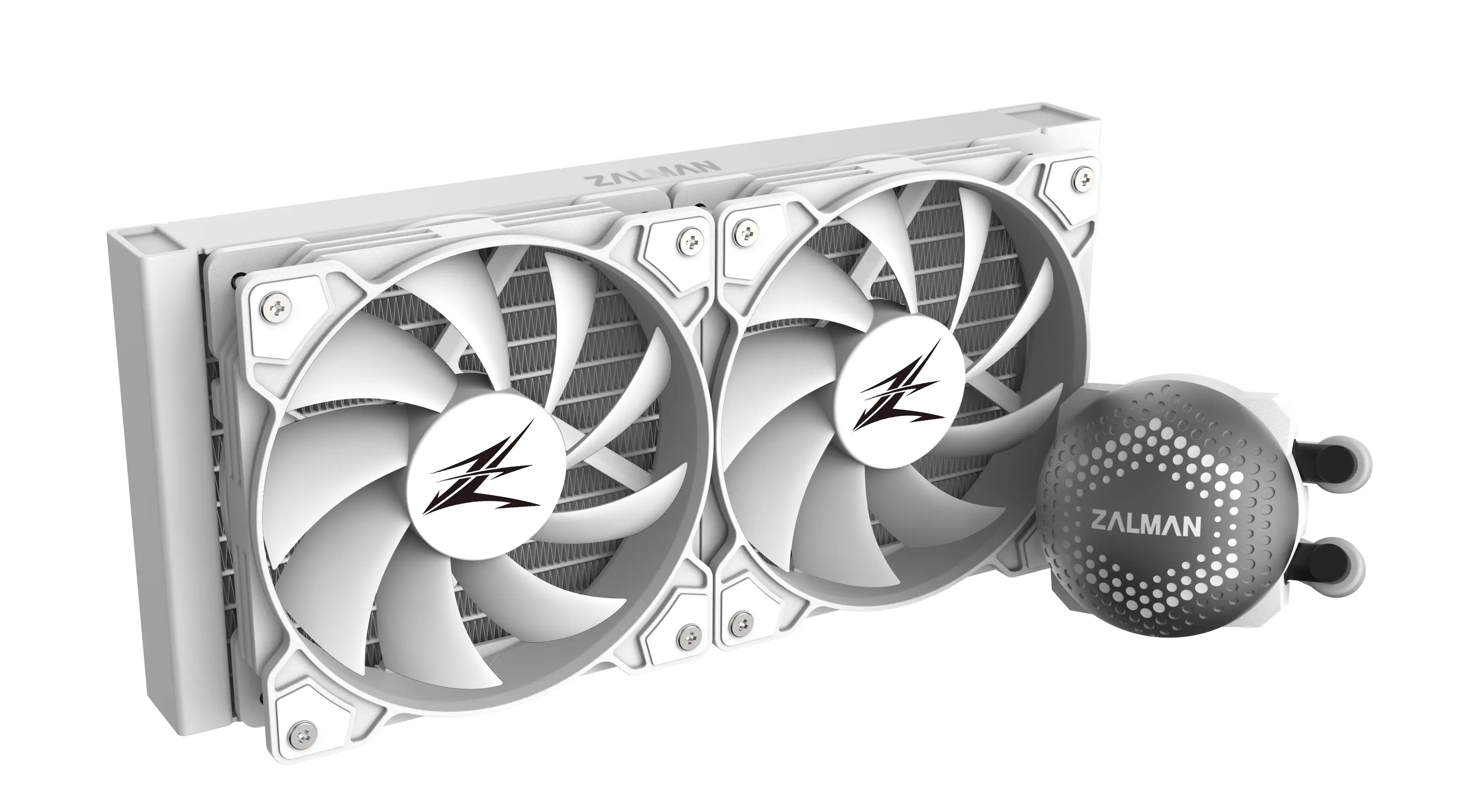 Zalman ALPHA24 White CPU Liquid Cooler 240mm Radiator 2 x 10 mm Fan ARGB pump Dual Thumbnail 1