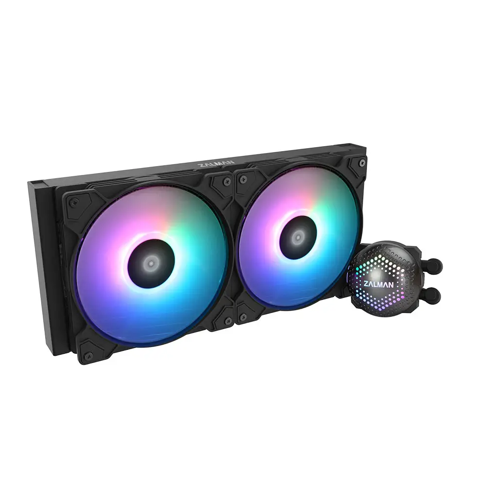 Zalman ALPHA28 Black CPU Liquid Cooler 280mm Radiator 2 x 140 mm Fan ARGB pump Dual Computer Cooling Systems