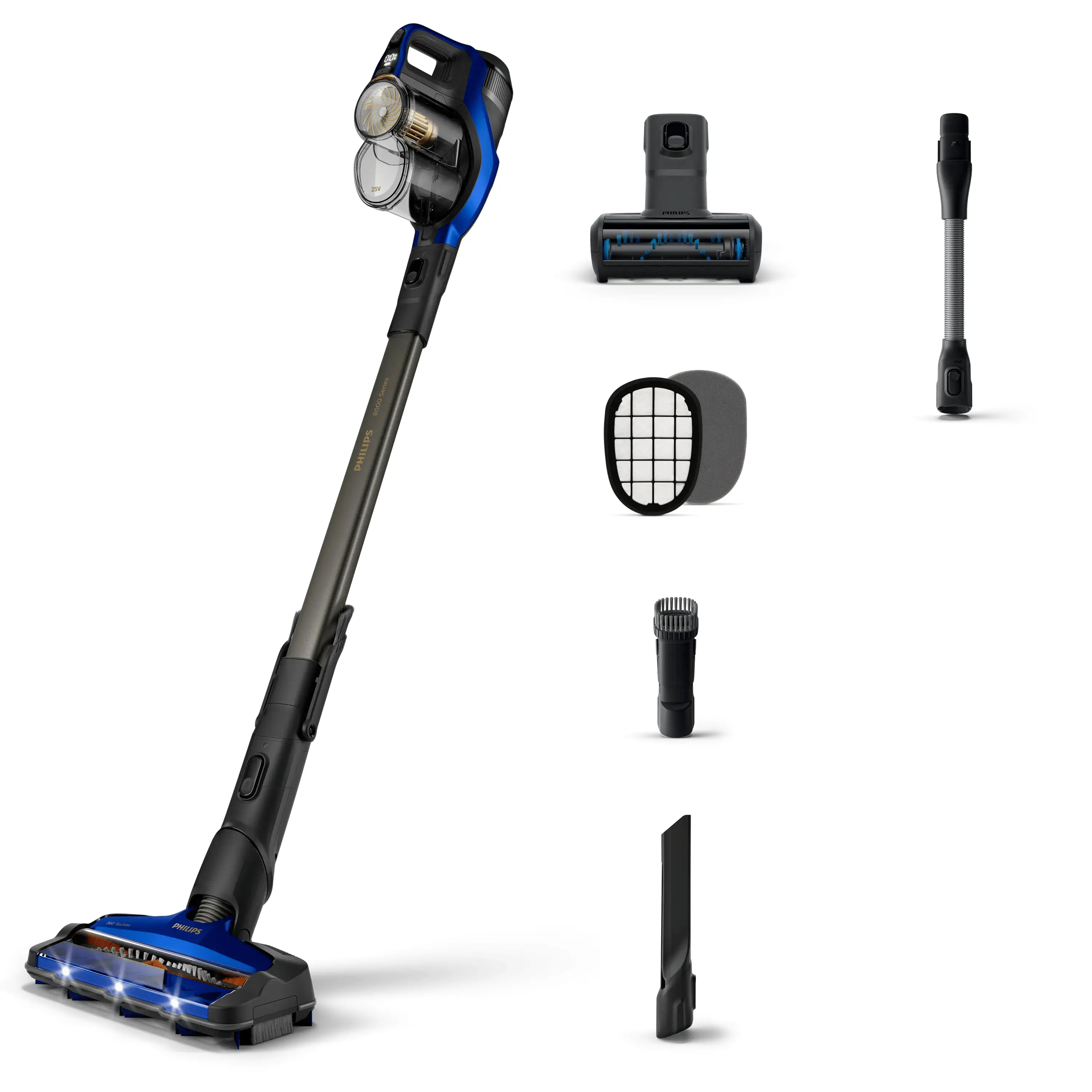 Philips 8000 Serisi XC8049/01 Kablosuz Dik Süpürge Çubuk Elektrikli Süpürgeler & Elektrikli Fırç