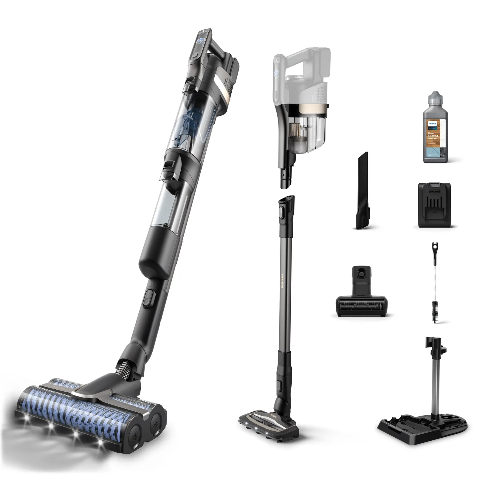 Philips AquaTrio Islak&Kuru Kablosuz Dikey Süpürge XW9463/11 Çubuk Elektrikli Süpürgeler & Elektrikli Fırç