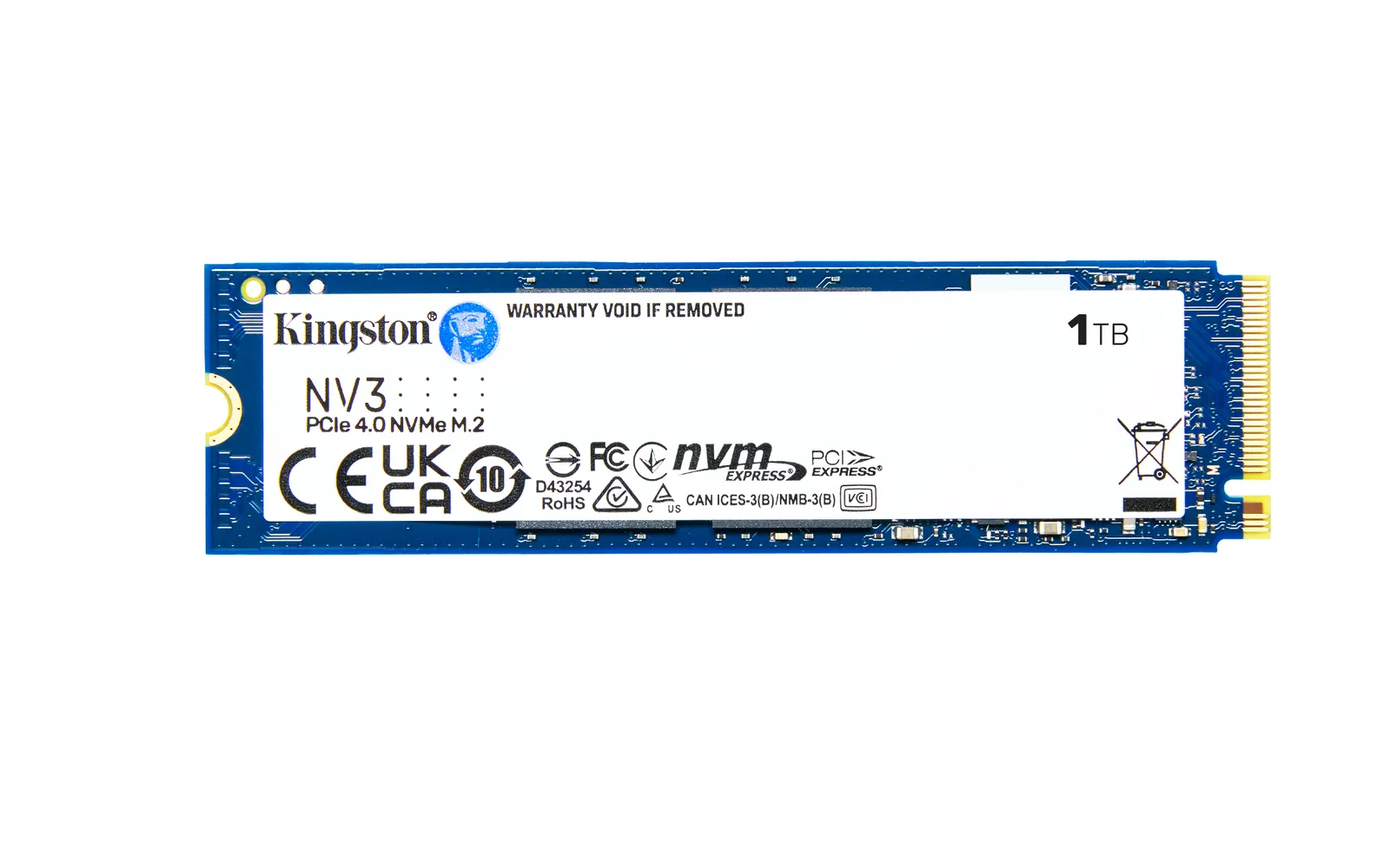 Kingston Technology NV3 SNV3S/1000GBK 1 TB M.2 22x80 Gen4 NVMe SSD Thumbnail 2