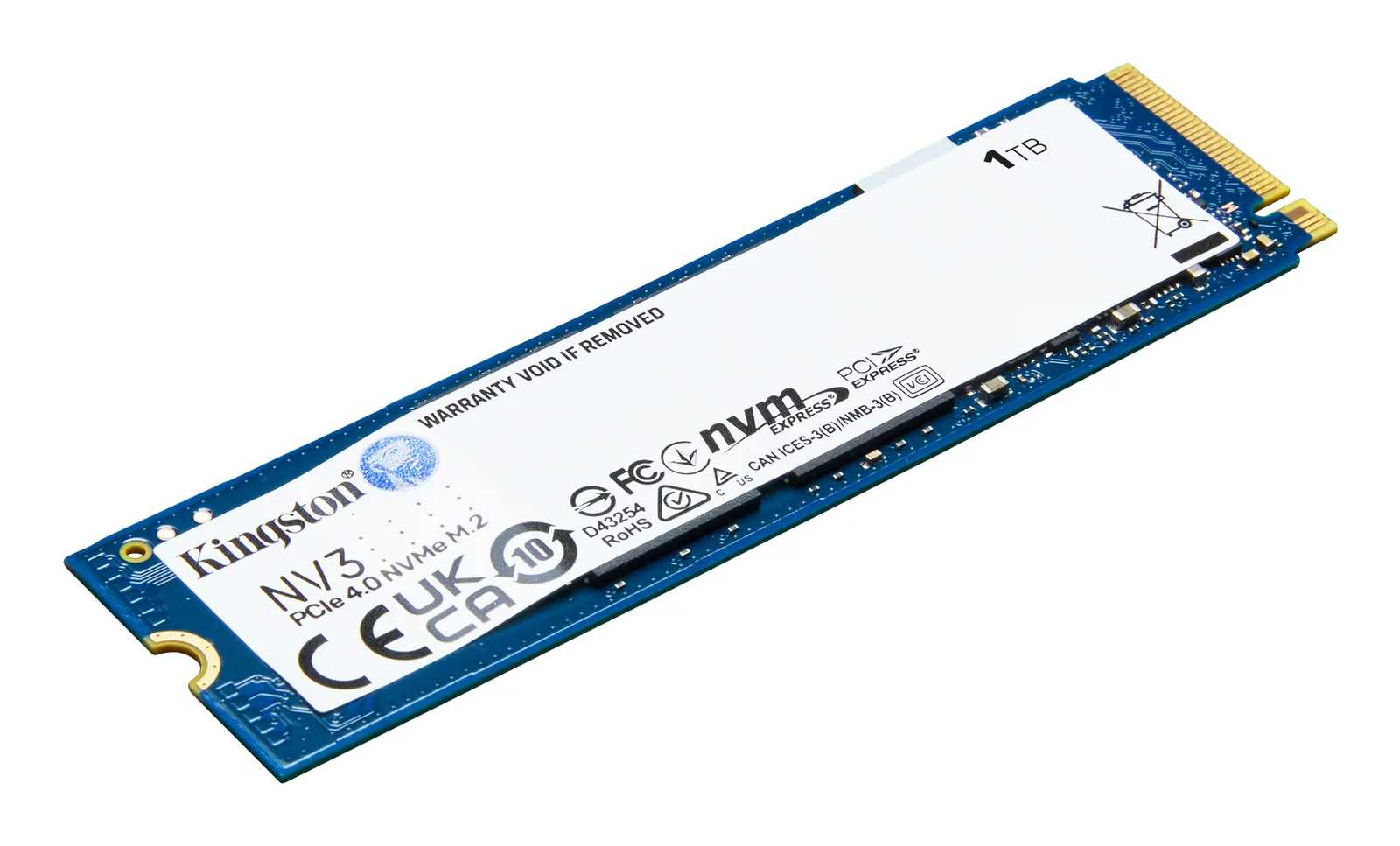 Kingston Technology NV3 SNV3S/1000GBK 1 TB M.2 22x80 Gen4 NVMe SSD