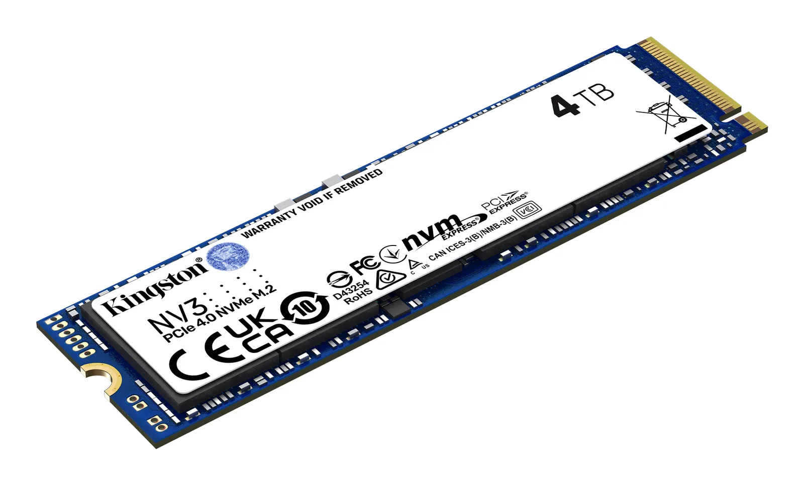 Kingston Technology NV3 SNV3S/4000GBK 4 TB M.2 22x80 Gen4 NVMe SSD