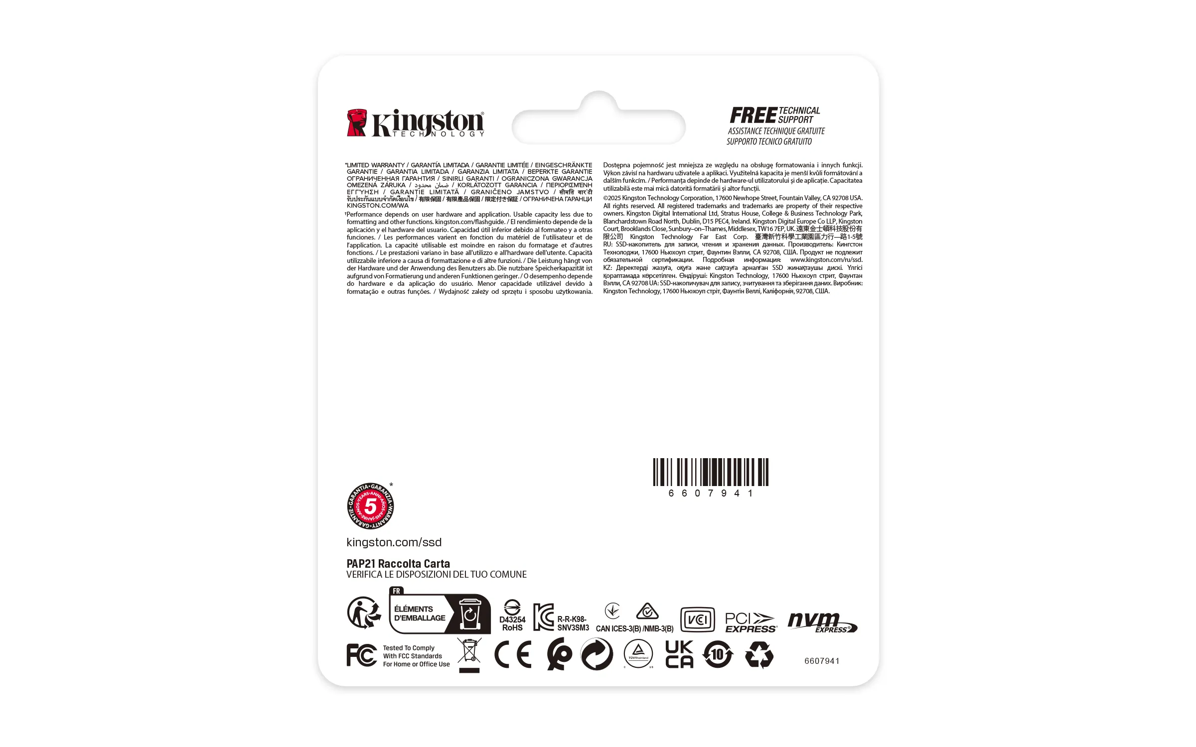 Kingston Technology NV3 SNV3SM3/2T0 2 TB M.2 22x30 Gen4 NVMe SSD Thumbnail 3