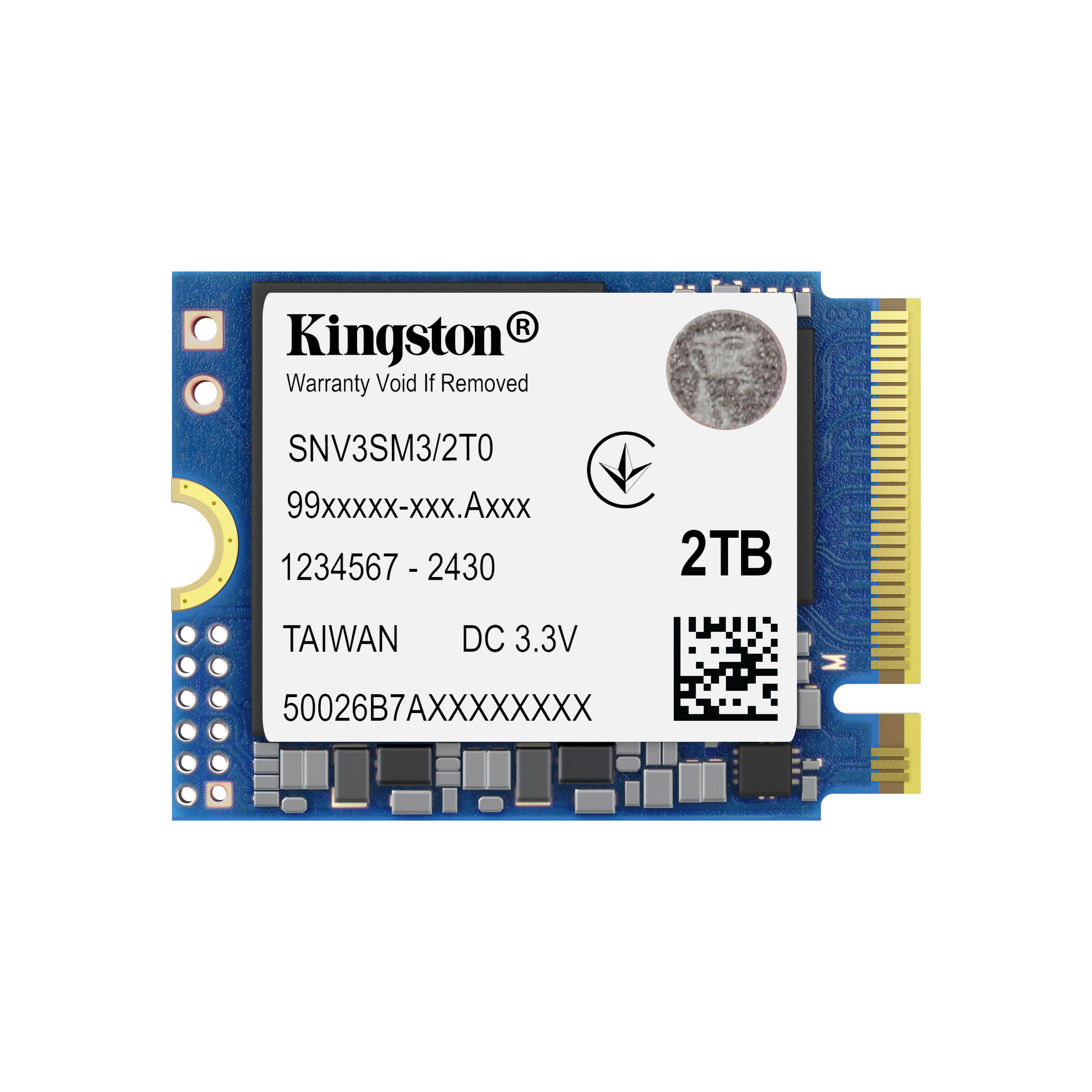 Kingston Technology NV3 SNV3SM3/2T0 2 TB M.2 22x30 Gen4 NVMe SSD Dahili SSD'le