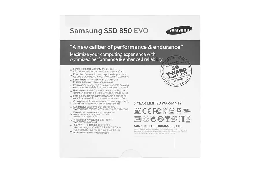 Samsung 850 EVO 500 GB MZ-75E500BW 2.5" SSD Thumbnail 3
