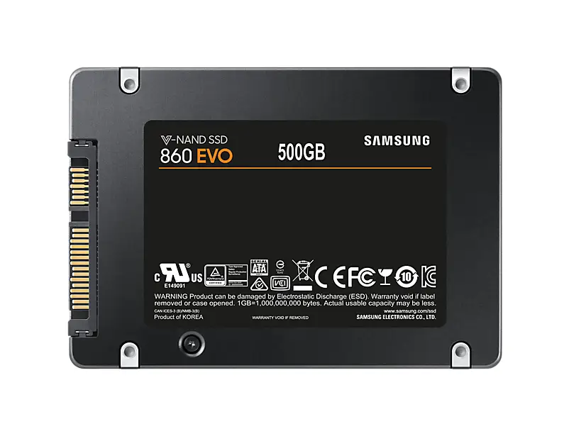 Samsung 860 EVO 500 GB MZ-76E500B 2.5" SSD Thumbnail 1