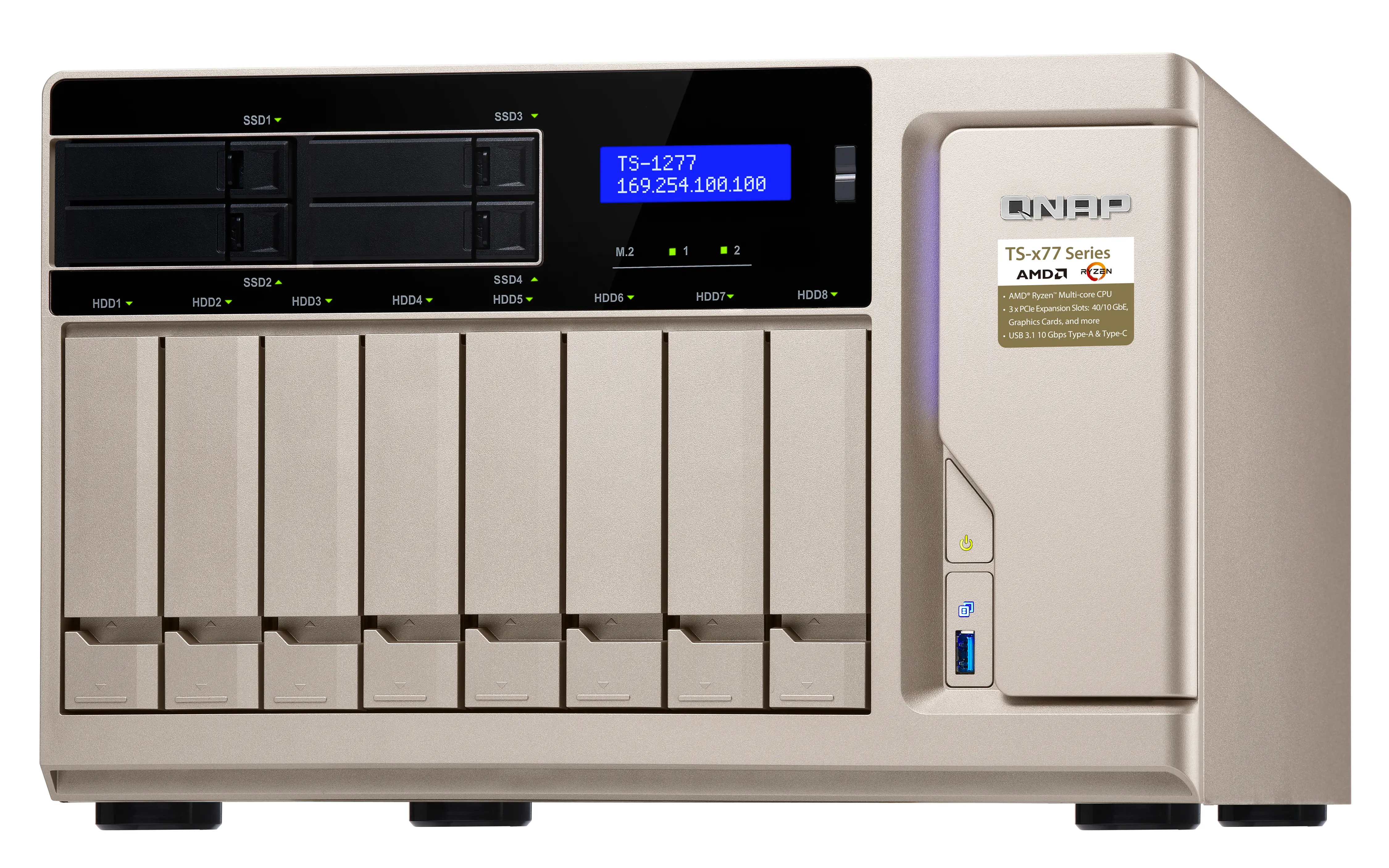 QNAP TS-1277 64 GB TS-1277-1700-64G/64TB-IWPRO Thumbnail 2
