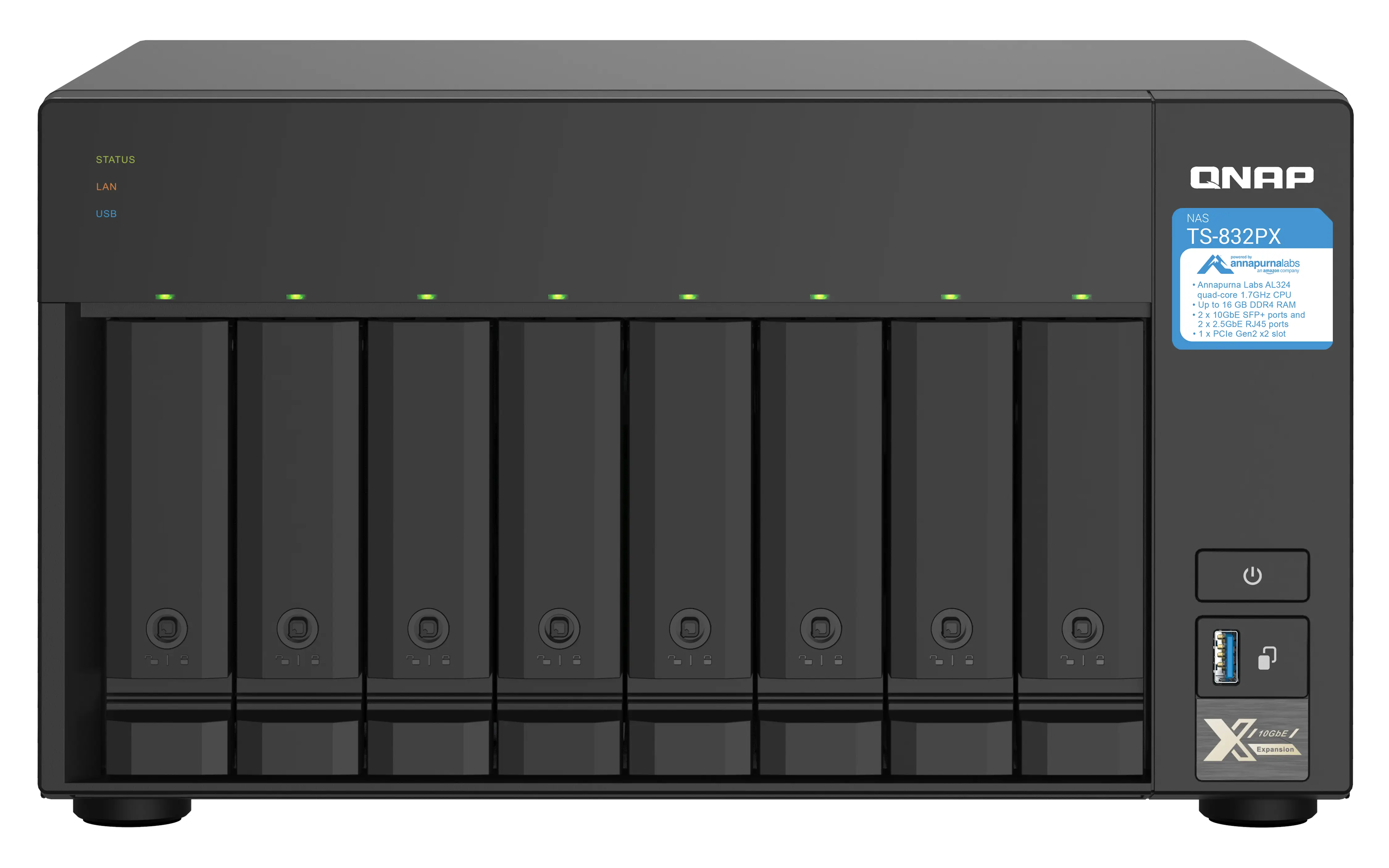 QNAP TS-832PX 4 GB TS-832PX-4G/32TB-IWP