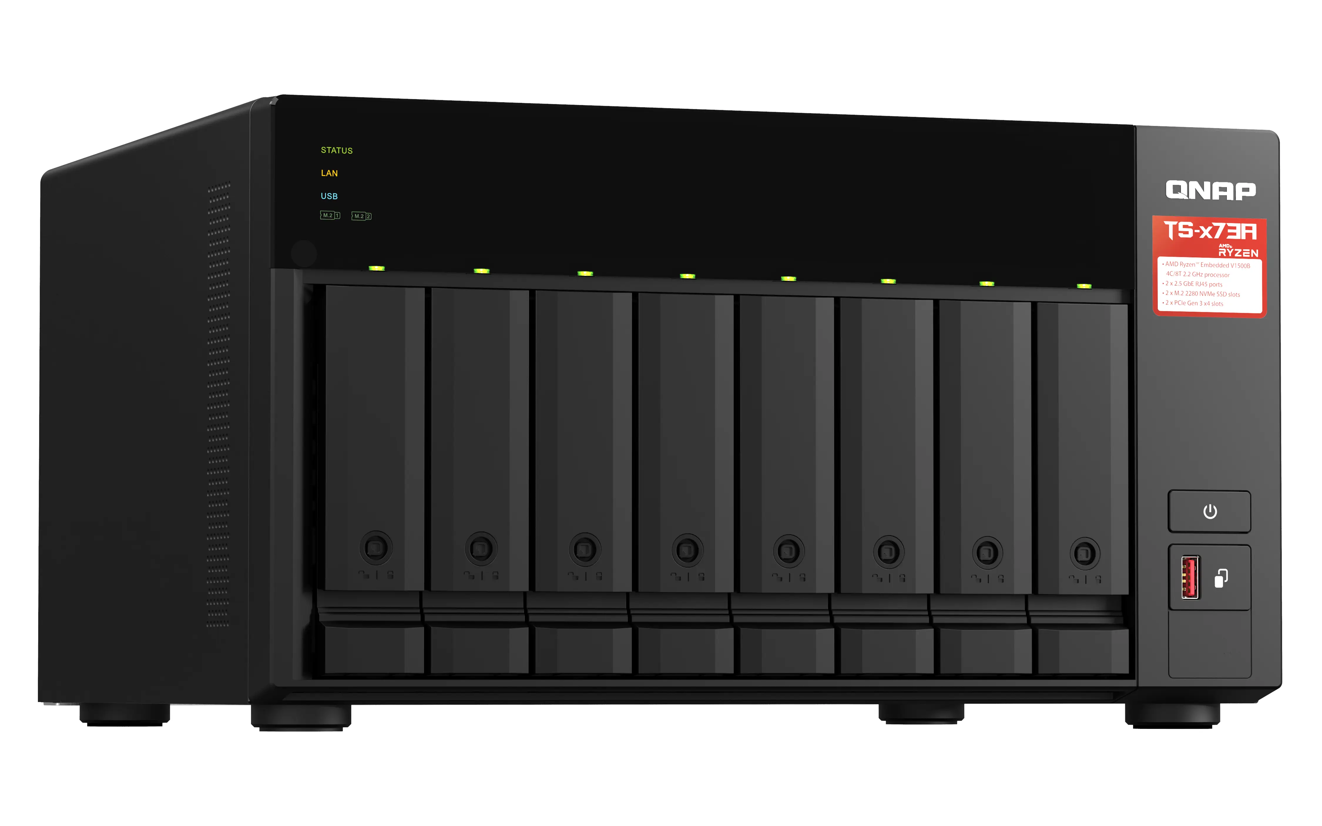 QNAP TS-873A 8 GB TS-873A-8G/80TB-IW Thumbnail 3